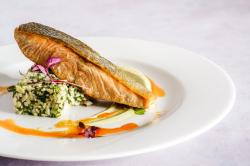Fisch mit Graupenrisotto