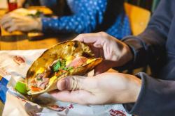 Tortilla mit Gemüsefüllung